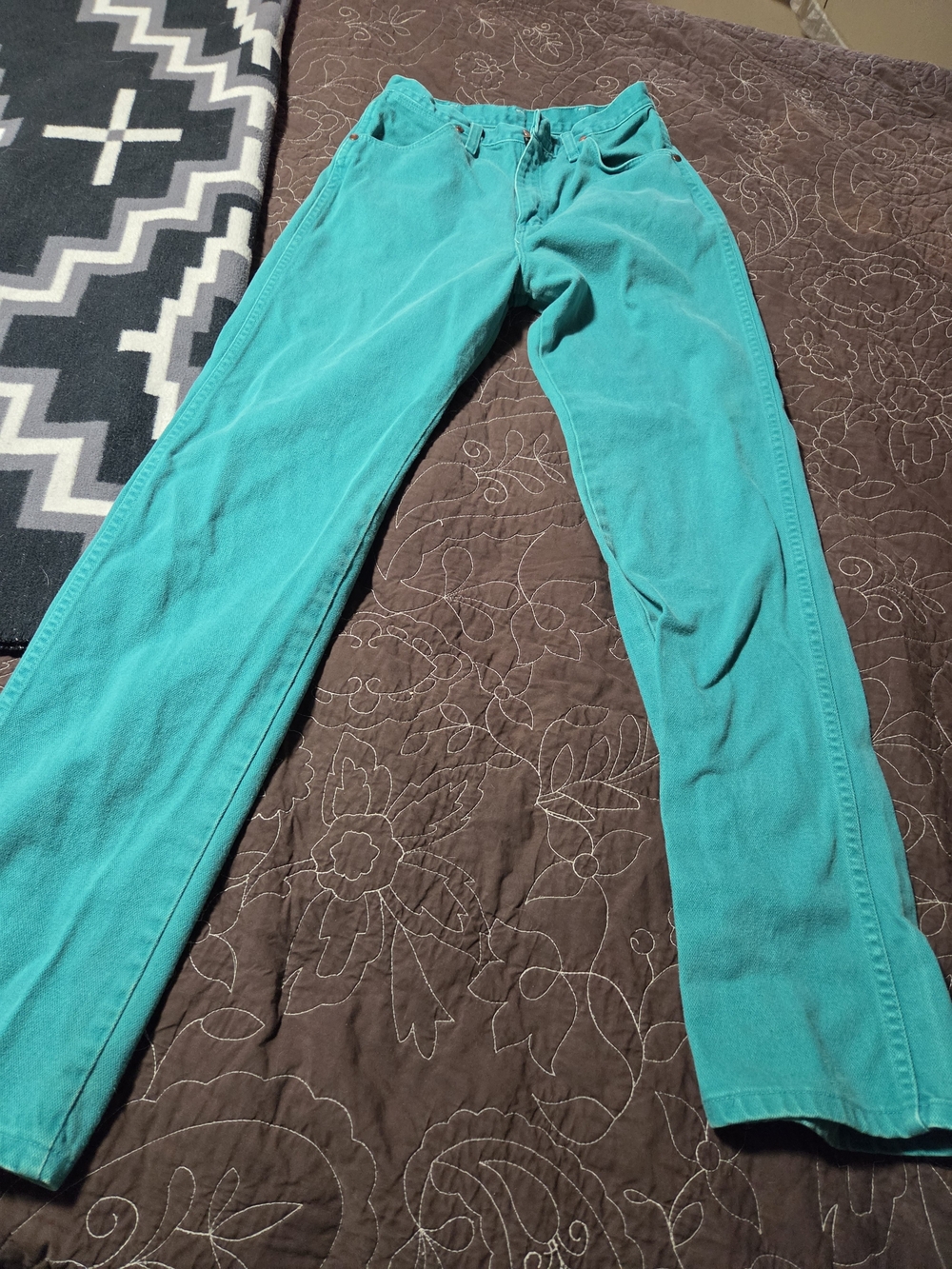 Wrangler Women's Teal Straight Leg Jeans